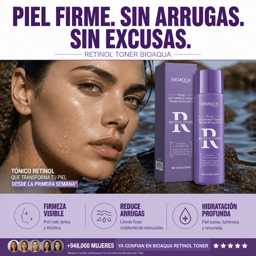 Tónico Facial Bioaqua Antiarrugas con Retinol (120ml) — 3