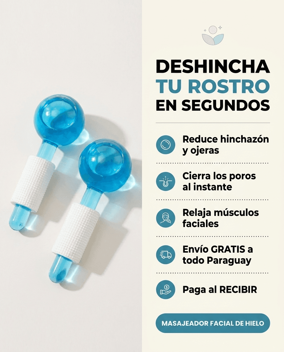 Roller Masajeador Facial de Cristal Rejuvenecedor — 1