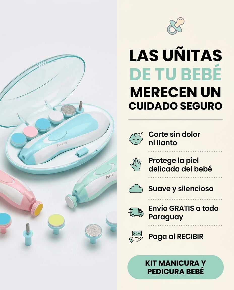 Lima Eléctrica y Segura para Uñas de Bebé — 1