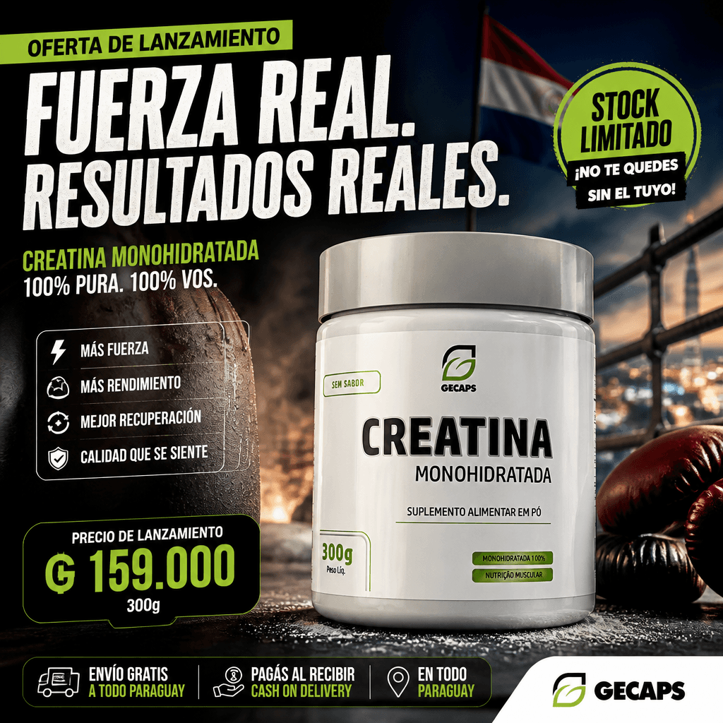 Creatina Monohidratada GECAPS 300g — 12