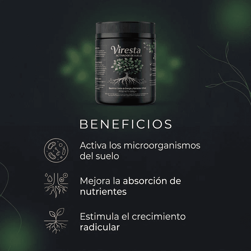 Viresta Activador de Suelo 500g – Abono Natural para Plantas y Cultivos — 3