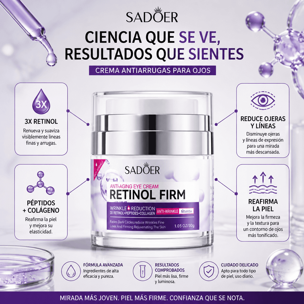 Crema Reafirmante Sadoer con Retinol para Ojos — 3