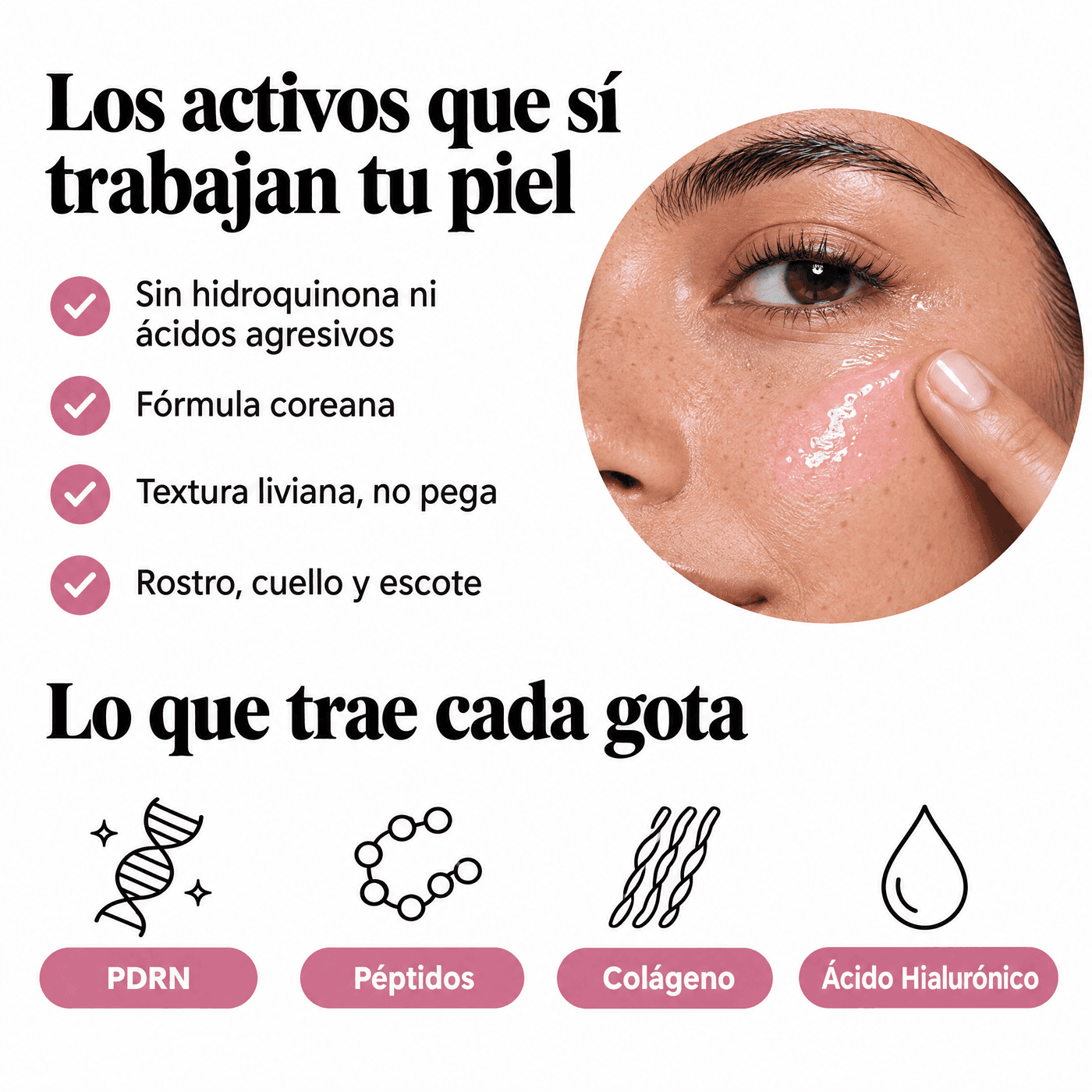 99% PDRN Peptide + Collagen — Sérum Coreano con ADN de Salmón | Manchas y Luminosidad 30ml — 7