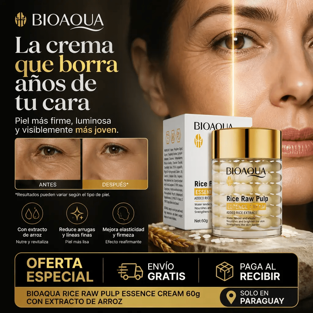 Sérum Crema Hidratante con Extracto de Arroz