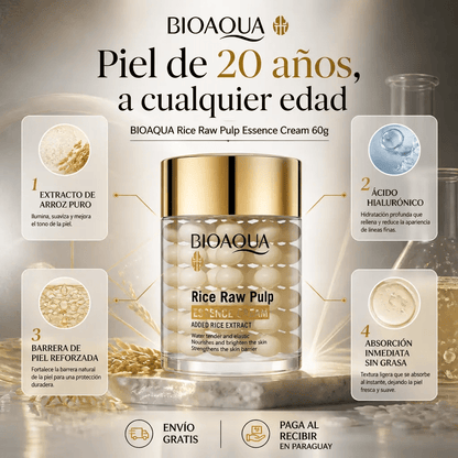 Sérum Crema Hidratante con Extracto de Arroz