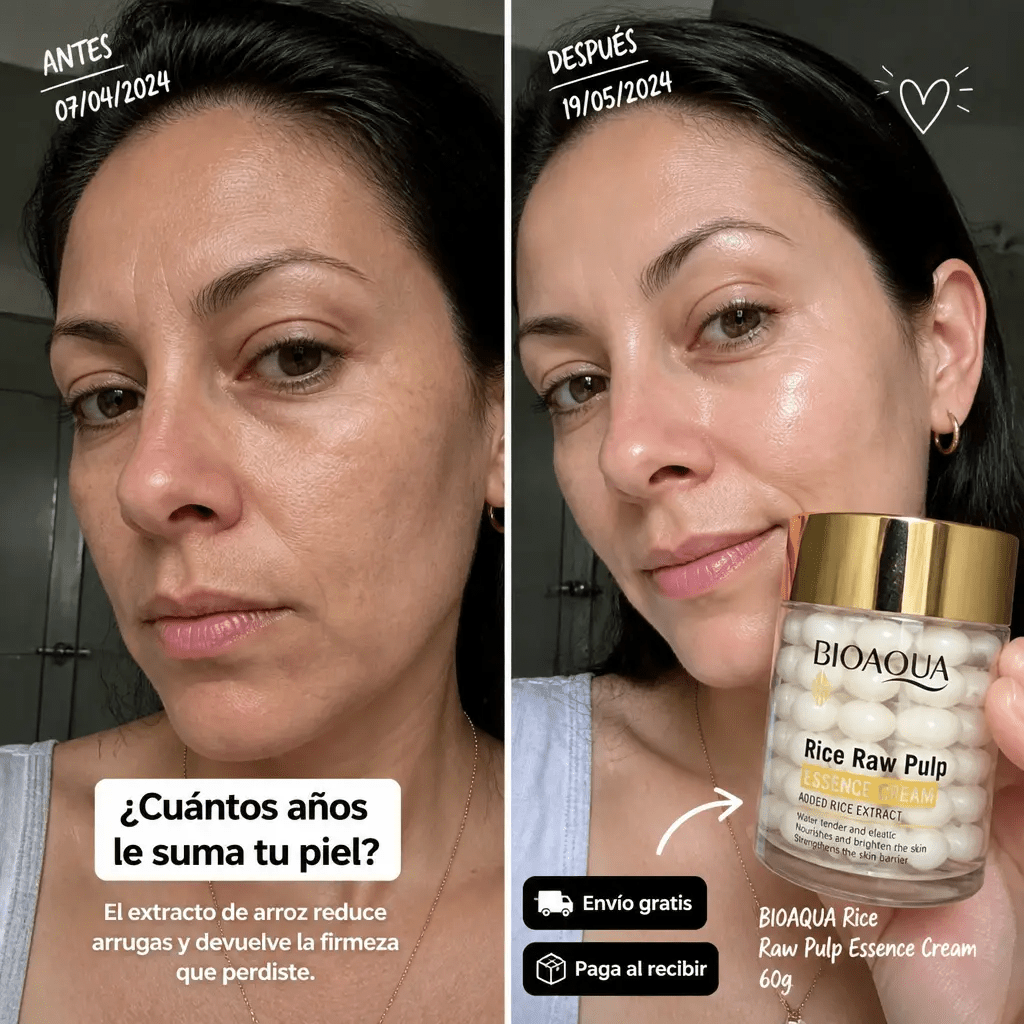 Sérum Crema Hidratante con Extracto de Arroz