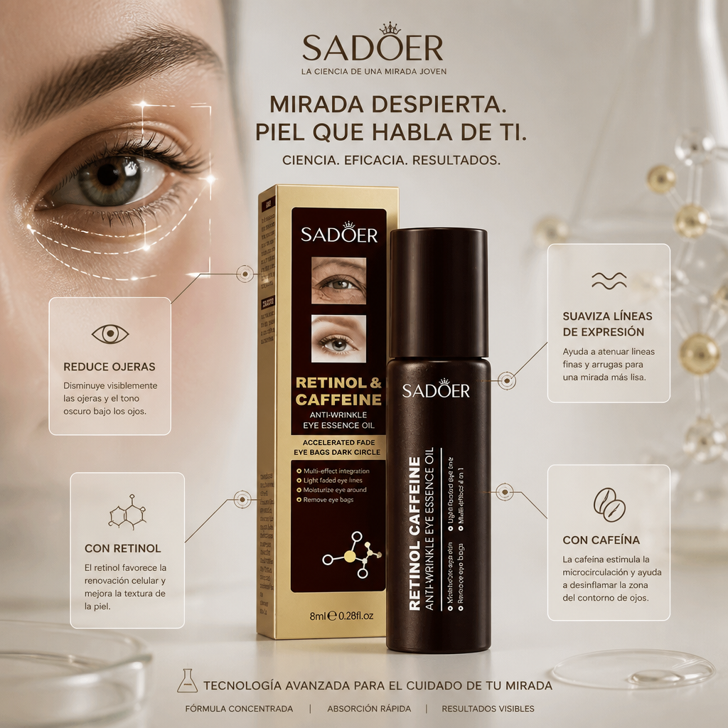 Stick Antiarrugas para Ojeras (Retinol + Cafeína)