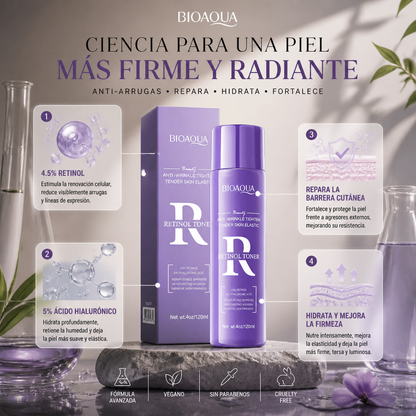 Tónico Facial Bioaqua Antiarrugas con Retinol (120ml)