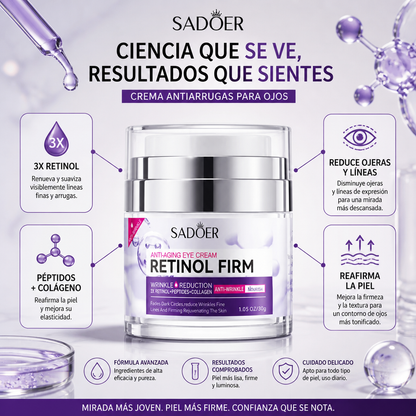 Crema Reafirmante Sadoer con Retinol para Ojos
