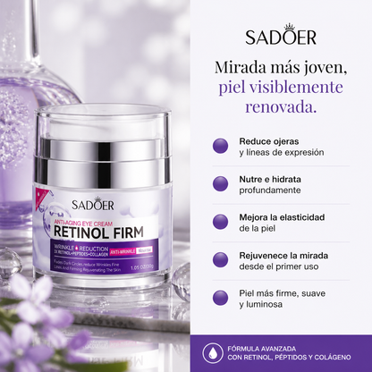 Crema Reafirmante Sadoer con Retinol para Ojos