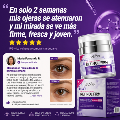 Crema Reafirmante Sadoer con Retinol para Ojos