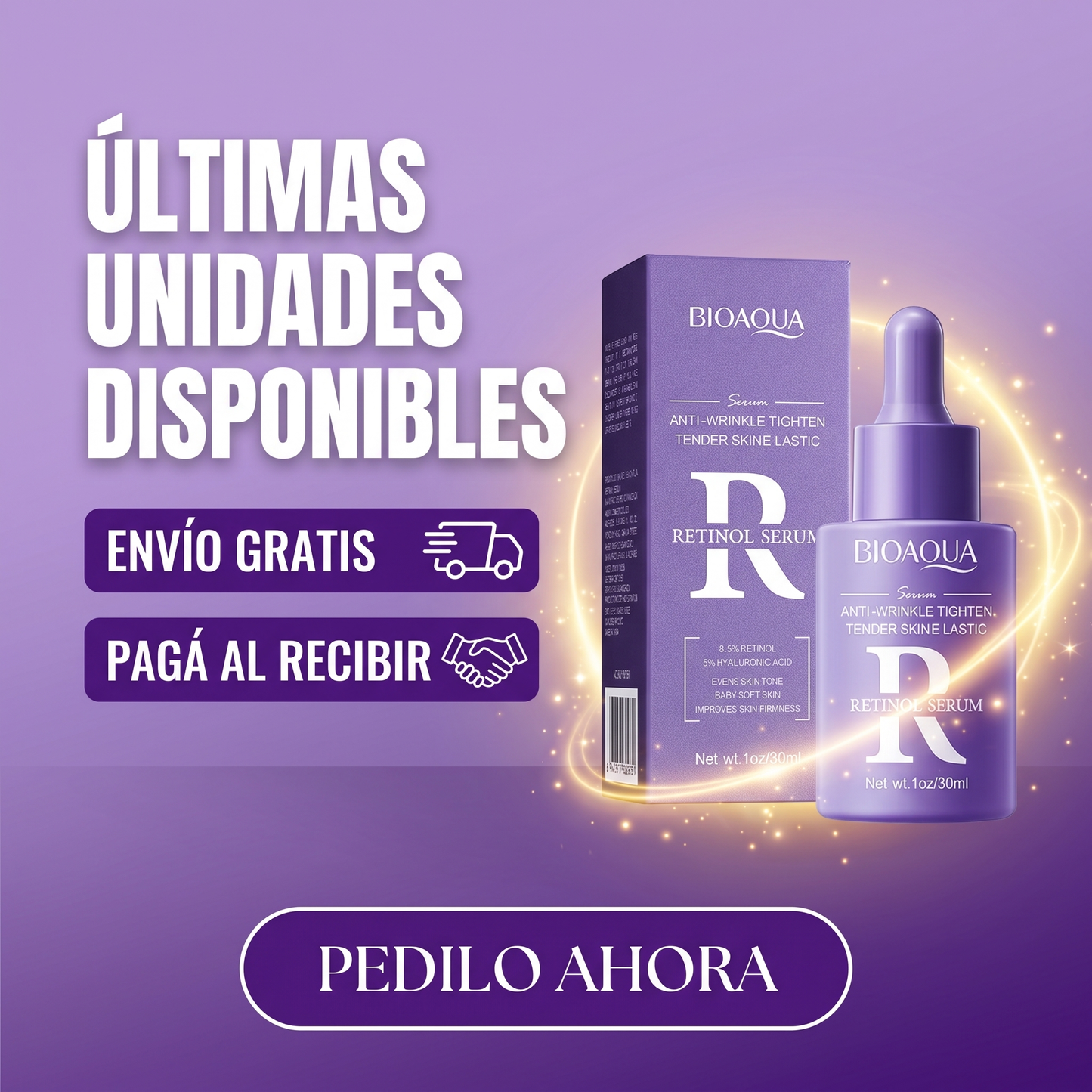 Sérum Facial Bioaqua Retinol 30ml (Efecto Anti-Edad)