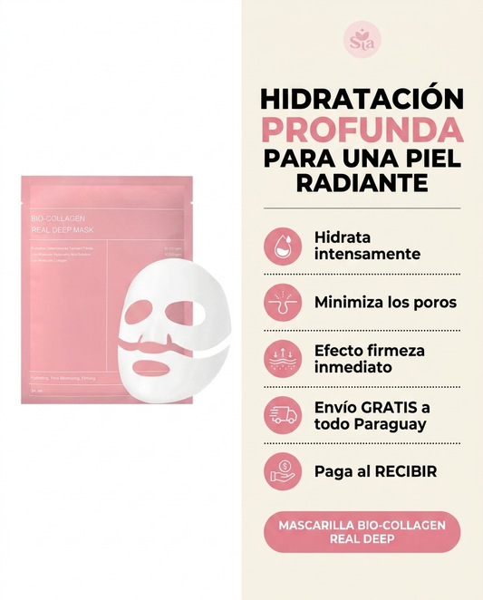 Mascarilla Facial Bio-Colágeno de Hidratación Profunda