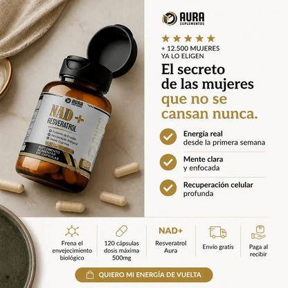 NAD+ Resveratrol 500mg 120 Caps