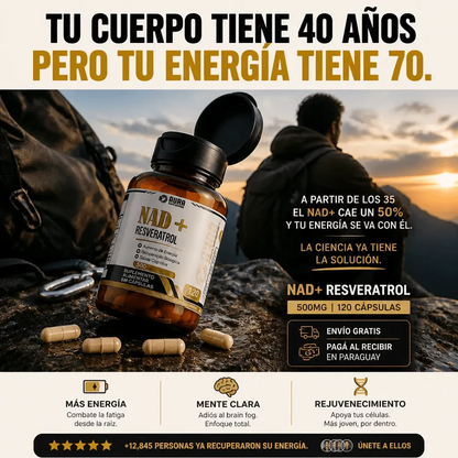 NAD+ Resveratrol 500mg 120 Caps