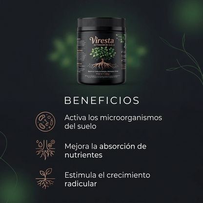 Viresta Activador de Suelo 500g – Abono Natural para Plantas y Cultivos