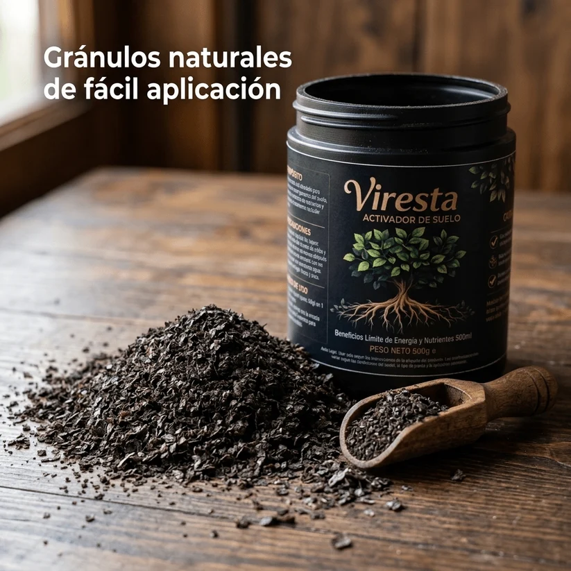 Viresta Activador de Suelo 500g – Abono Natural para Plantas y Cultivos