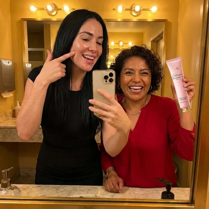 Mujer con la mascarilla peel off de colágeno SADOER